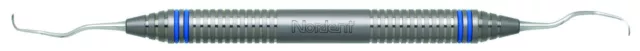 Nordent Xdura, Curette, DE, Gracey #12-13, DuraLite ColorRings Handle x2