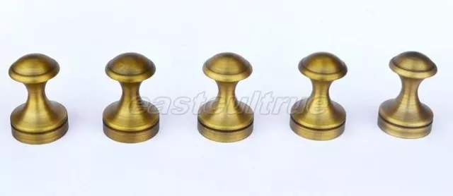 5 Pcs Antique Brass Single Hook Hat Coat Robe Door Wall Hook Hanger eba011