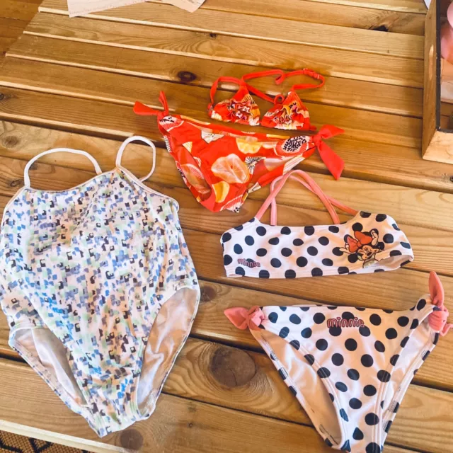 +++ Lot de 3 maillots de bain Fille 5/6 ans - 1 et 2 pièces   +++