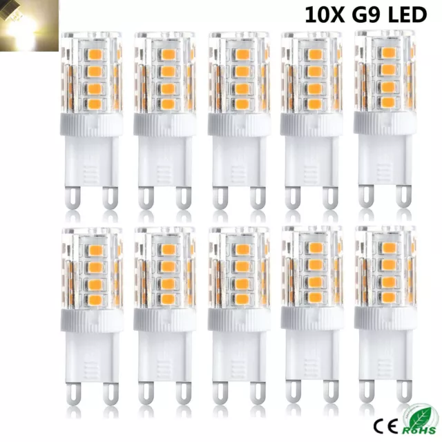 10X G9 LED Birne SMD 2835 führte Energiesparlampen 5W 220V Warmweiß Super Bright