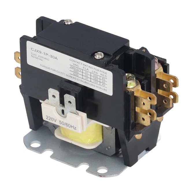 (1P)Contacteur AC Robuste 220 V 30 Ampères Contacteurs De Climatiseur