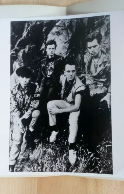 THE CLASH GLOSSY 20cm x 25cm B & W PHOTOGRAPH  PRINT 1982 POST TOPPER