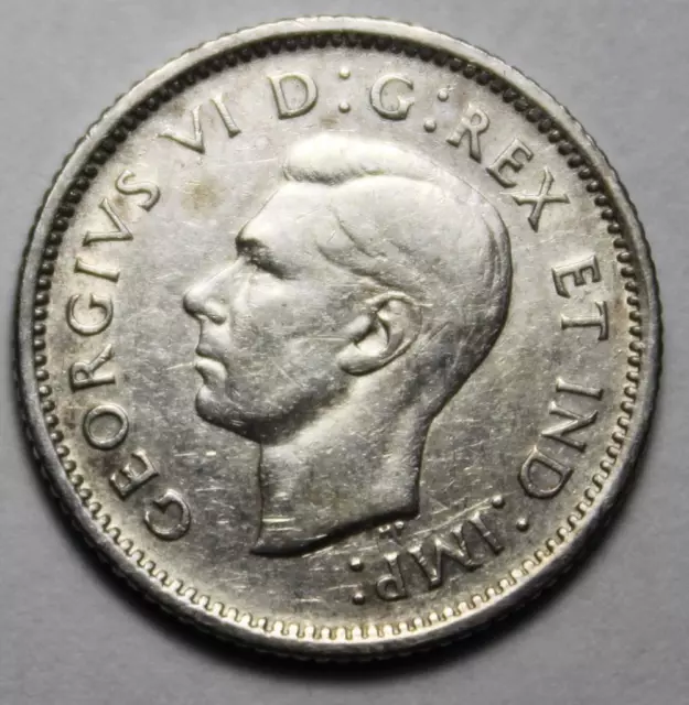 Canada 1937 Silver 10 Cents (12h)