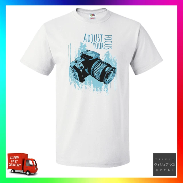 T-shirt Adjust Your Focus TShirt DSLR fotografia fotografo matrimonio professionista