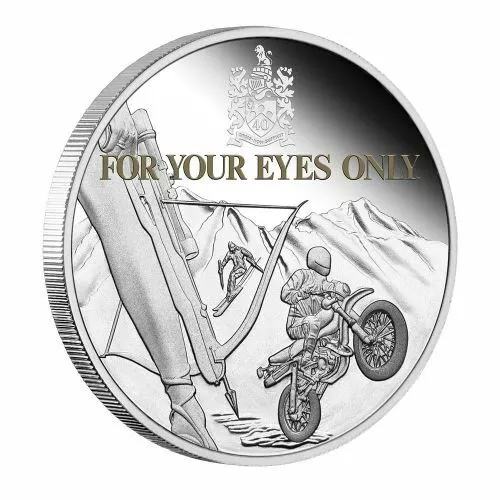 2021 James Bond For Your Eyes Only 40th Anniversary 1oz Silver Proof Coin