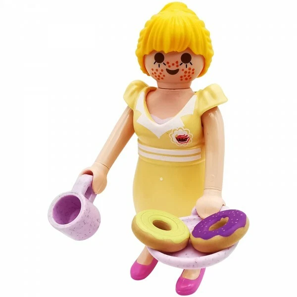 Playmobil Figurine Serveuse Avec Caisse Enregistreuse - 5292 - Accessoires Complets Pour Jeu De Rôle