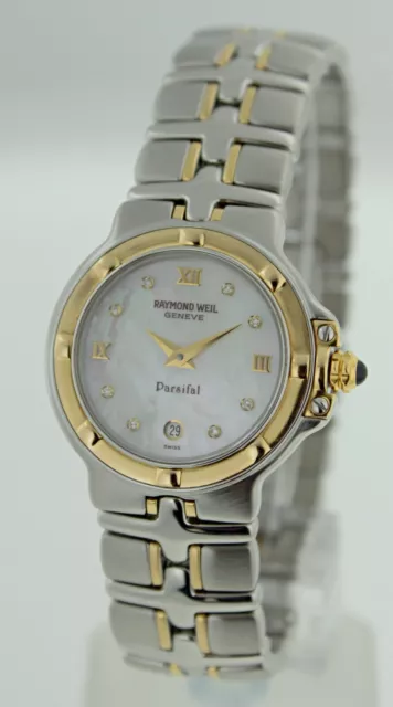 Raymond Weil Parsifal 9990 Two Tone MOP Diamond Dial Ladies Watch