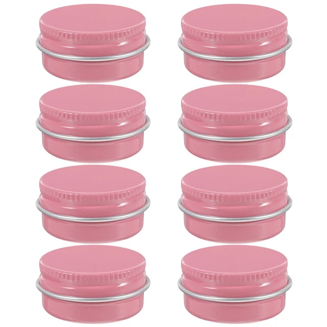 8pcs Round Aluminum Box Empty Jewelry Storage Case Small Aluminum Cans Boxes