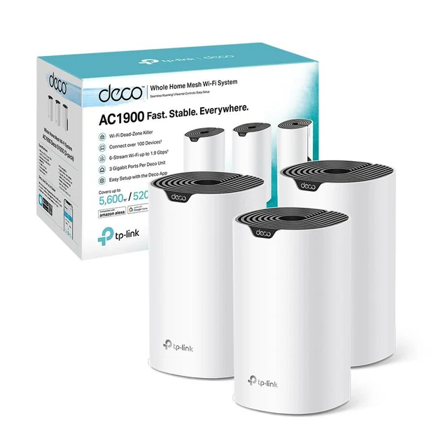TP-Link Deco S1900 (3-Pack) - Sistema WiFi Mesh AC1900Mbps, 3 Porte Gigabit, Controllo Parentale, Copertura Fino A 520㎡ - Foto 13