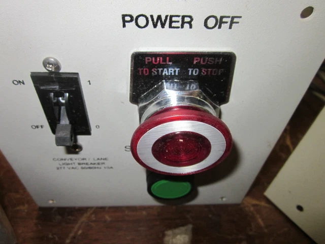 ACM 28R3706 Start Stop CONVEYOR /LANE LIGHT BREAKER 277 VAC 50/60HZ 10A