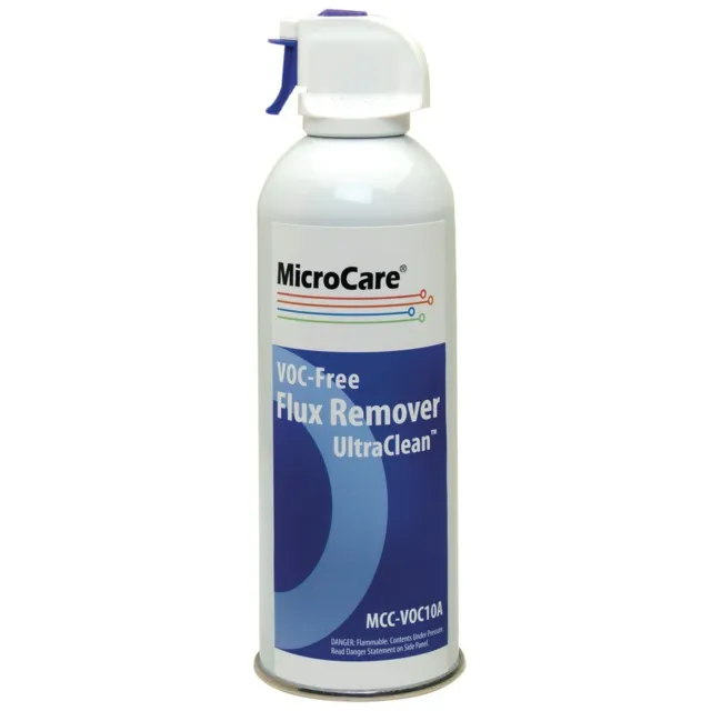 Microcare MCC-VOC10A Flux Remover, VOC-Free, UltraClean, 10 oz. Aerosol, 1 Can