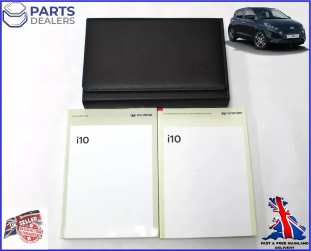 GENUINE HYUNDAI i10 2019-2023 OWNERS MANUAL HANDBOOK NAVIGATION AUDIO PACK!!