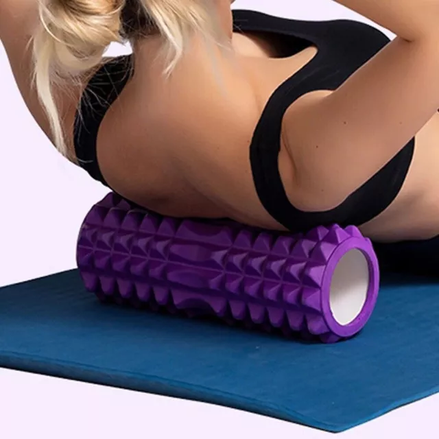 Rodillo de masaje de espuma, equipo de Fitness de columna de Yoga hueca...