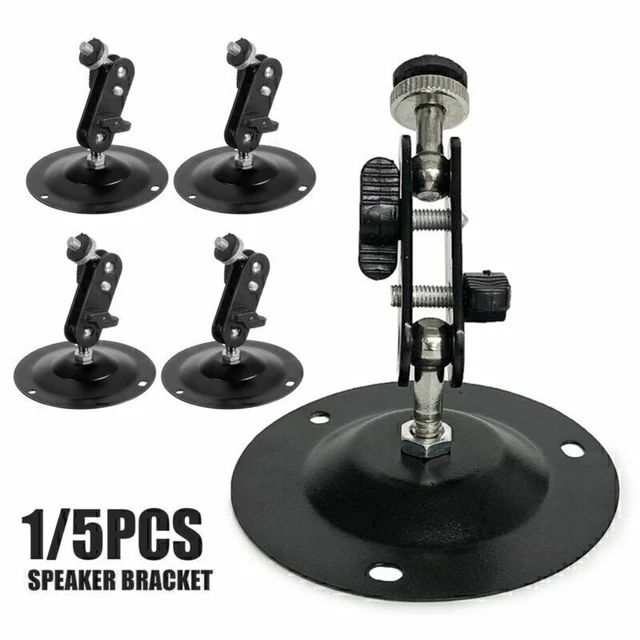 Support Mural/plafond Pivotant Pour Logitech Z906 - 5 Pièces Argent, Avec Canal Câble
