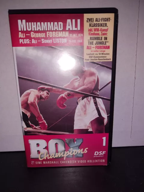 Box Champions Muhammad Ali Volume 1 VHS 1985 George Foreman Sonnyy Liston