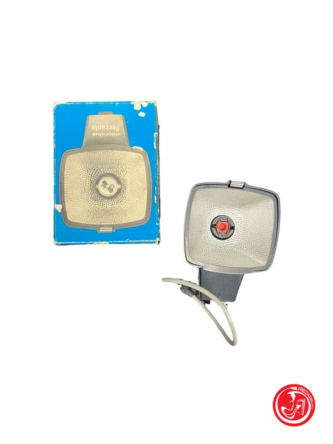 Ferrania Microlux flashgun, a compact vintage camera flash unit with