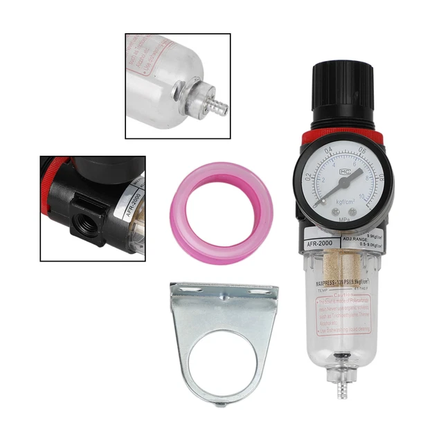 AFR-2000 1/4" Compresseur d'air Filtre Séparateur d'Eau Piège Outils Kit