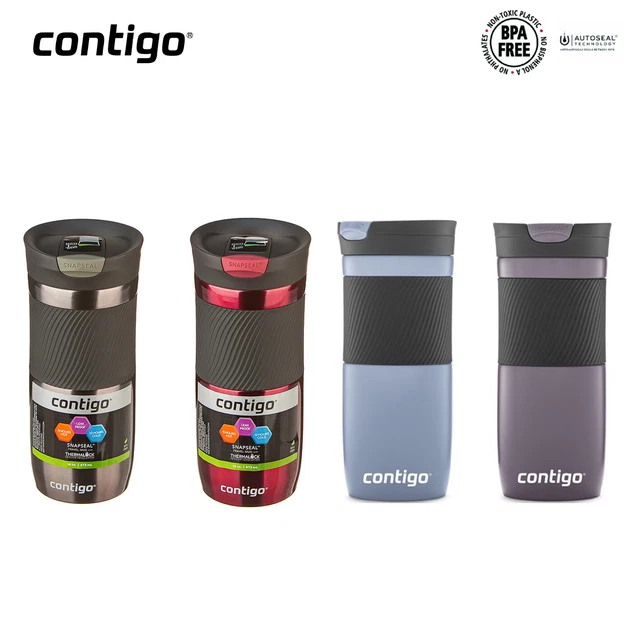 New Contigo Byron Snapseal Travel Mug 473ml Coffee Flask BPA Free Thermos Save