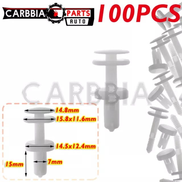 100 Door Trim Panel Clip Push Type Retainer 15960325 For Gm Truck For Chevrolet