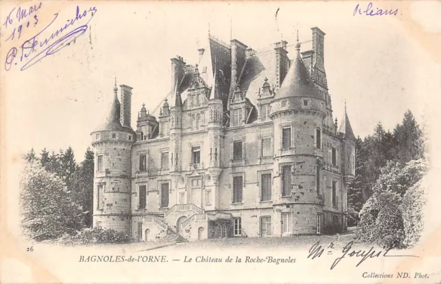 CPA BAGNOLES-de-L'ORNE Le Château de la Roche-Bagnoles (144006)