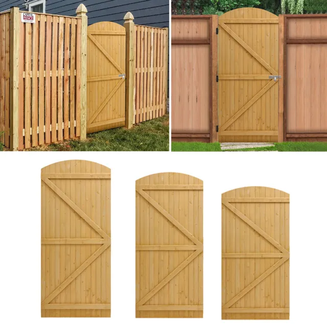 Privacy Wooden Garden Gate Pedestrian Fence Gate Porch Decorative Fence Panel