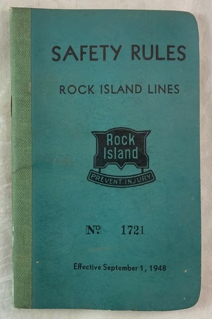 1948 Chicago Rock Island Railroad Manual Safety Rules
