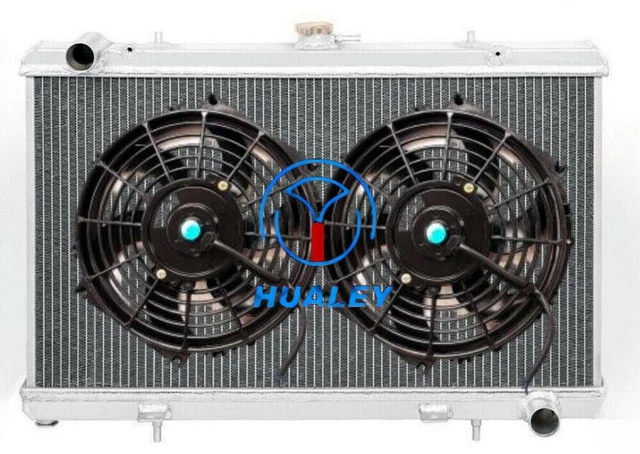 Speed Daddy 2-Row Aluminum Radiator + 9" Blue Fan Kit – For 92-00 Honda Civic/EG/EK/Del Sol & 94-01 Integra/DB/DC