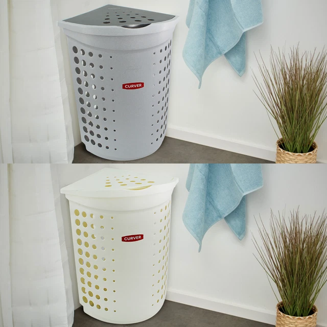 CORNER LAUNDRY WASHING Basket Curver Linen Clothes Storage Hamper