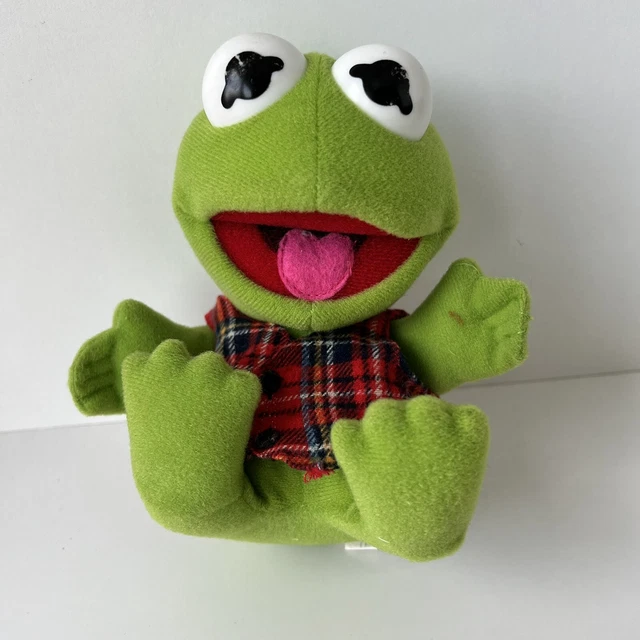 VTG Baby Kermit Frog 1987 Jim Henson Stuffed Animal Plush Muppet's McDonald's
