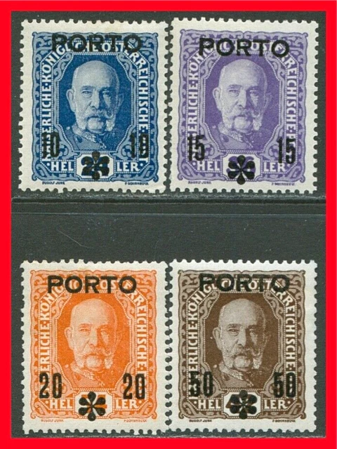 Austria Postage Due Stamps Scott J60-J63, Mint Complete Set!! A246a
