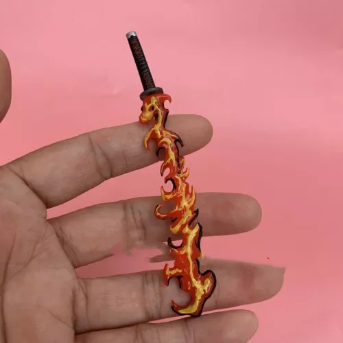 NEW 1/12 Scale Flame Sword for 6" Action Figure Body Custom Accessories HOT