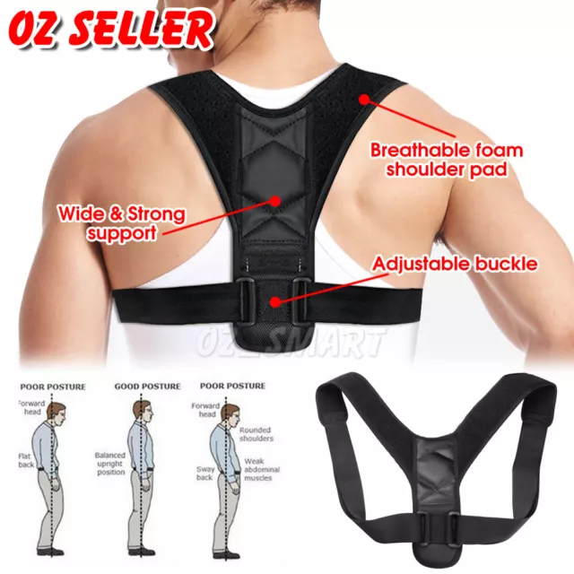 Posture Corrector Clavicle Support Back Straight Shoulders Brace Strap Correct