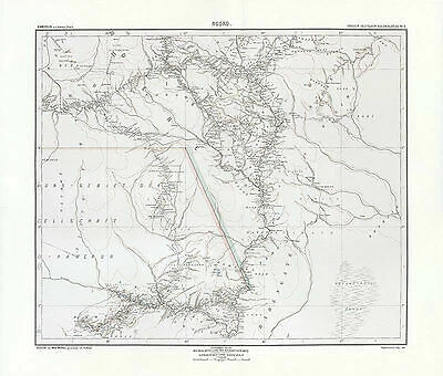 Kamerun - Ngoko Deutsche Schutztruppe Kartographie Kolonie Kolonialatlas 34