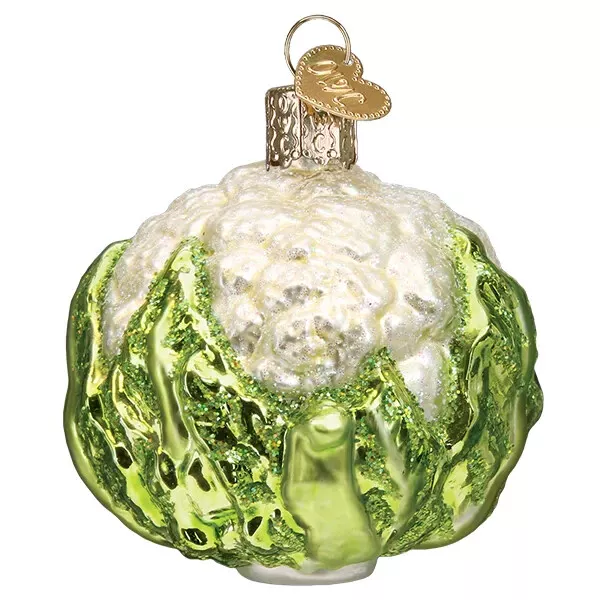 Old World Christmas CAULIFLOWER (28129) Glass Ornament w/ OWC Box