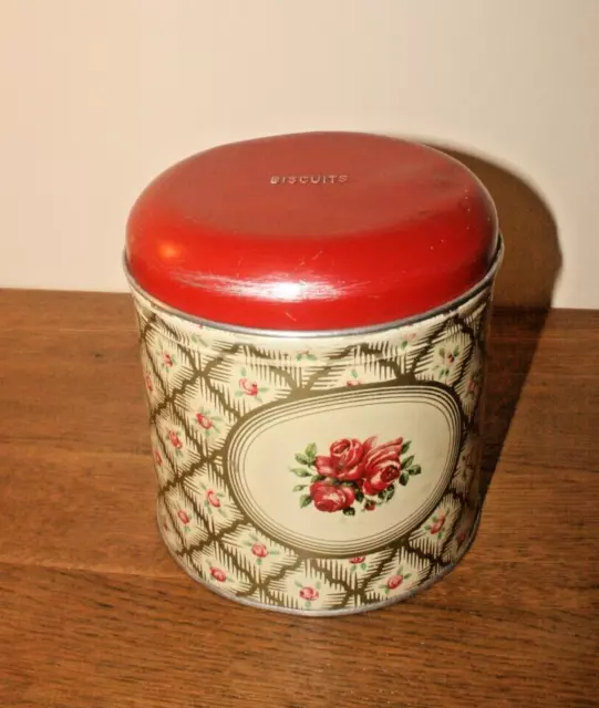 Vintage Empty Biscuit Tin – Worcester Ware Collectable Rare English Made