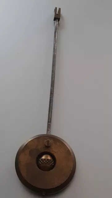 Ancien Balancier De Pendule Horloge Laiton  62 Grammes