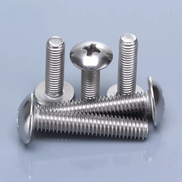 Metric G304 Stainlee Steel Truss Head Phillips Machine Screws Bolts M3*4mm-50mm