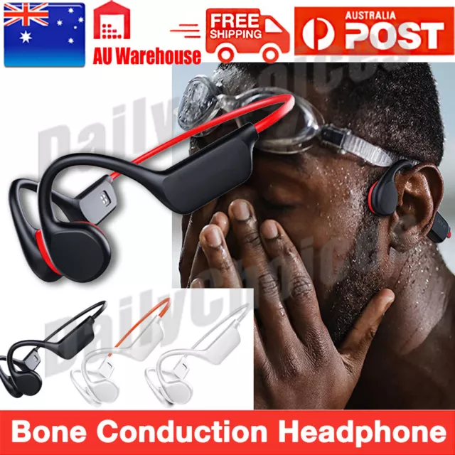 Wireless Bone Conduction Earphones Swimming IPX68 Waterproof 32G MP3 Headphones