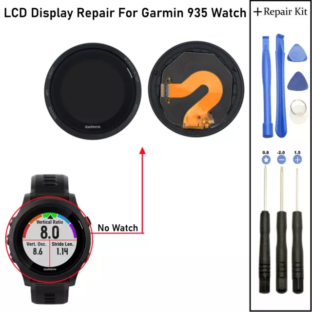 For Garmin Forerunner 935 ANT+ Running Watch LCD Display Screen Part Replacement