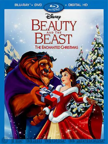 Disney Beauty and The Beast The Enchanted Christmas Blu-ray DVD..NO Digital Copy