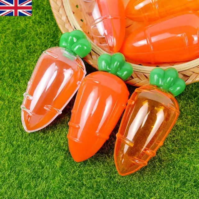 10X Easter Carrot Shape Candy Boxes Gift Boxes Sweet Candy Packaging Containers