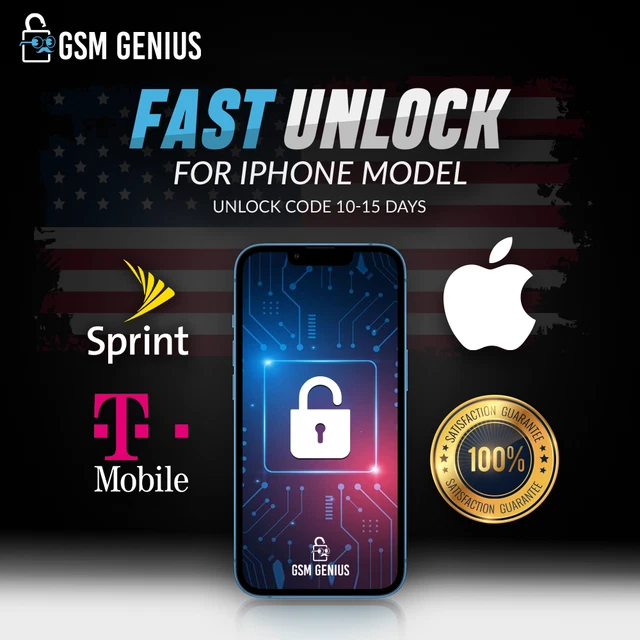 Entsperren Code Service Für Verizon T-Mobile Sprint & Boost Usa