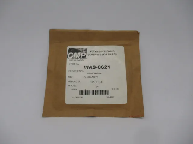 CMP Corporation WAS-0621 Thrust Washer Ref 5H40-1082 Model 5H NEW