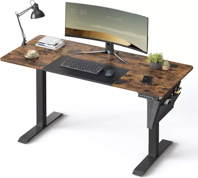 Electric Standing Desk, Height Adjustable Desk, 60 X 140 X (72-120) Cm, Continuo