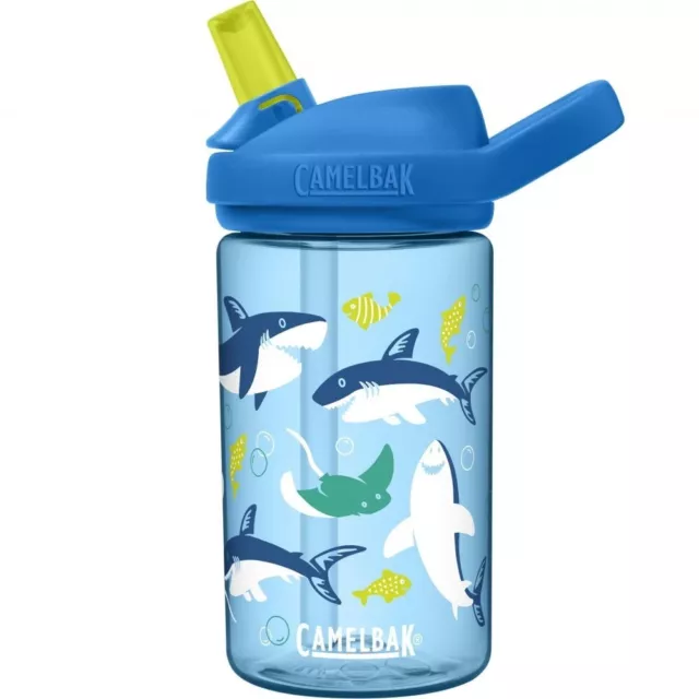 CamelBak Eddy+ Kids Water Bottle - 400ml - Sharks and Rays