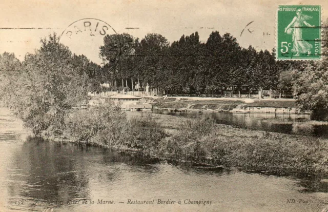 C.P.A. CHAMPIGNY sur MARNE - Bordier Restaurant (100)