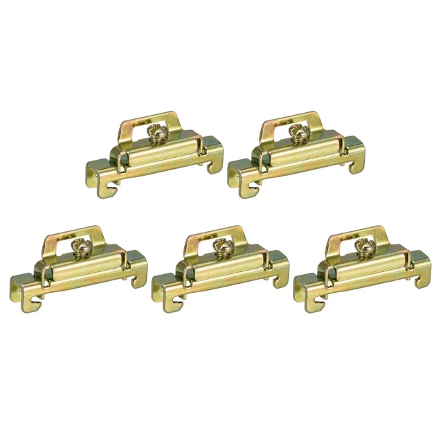 DIN Guida Montaggio Terminale Arresto Finale Vite Tipo Morsetto Metal C45-2 20pz