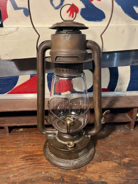 C T Ham Tubular Kerosene Lantern No 2 Ham cold Blast Globe. Dark Patina. C T Ham Tubular Kerosene Lantern No 2 Ham cold Blast Globe. Dark Patina.