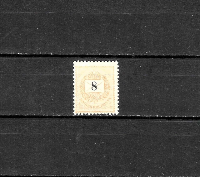 Hungary 8kr numeral 1898 issue perf 12:11 1/2 WMK2 stamp MNH ** MI:56 eur SCARCE Hungary 8kr numeral 1898 issue perf 12:11 1/2 WMK2 stamp MNH ** MI:56 eur SCARCE
