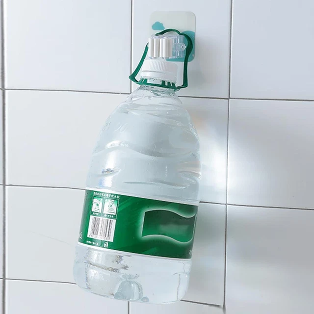Soporte de fregona montado en pared cepillo colgante escoba estante herramienta de cocina (fila única)